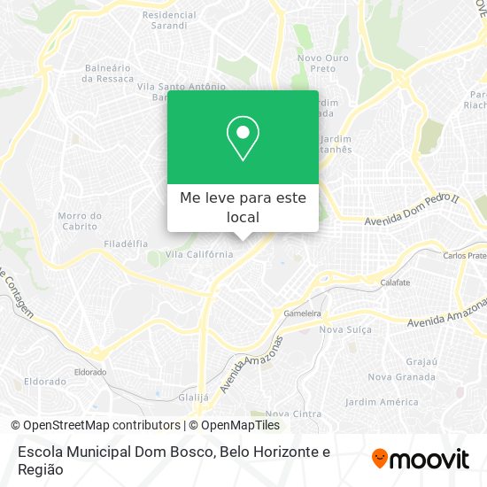 Escola Municipal Dom Bosco mapa