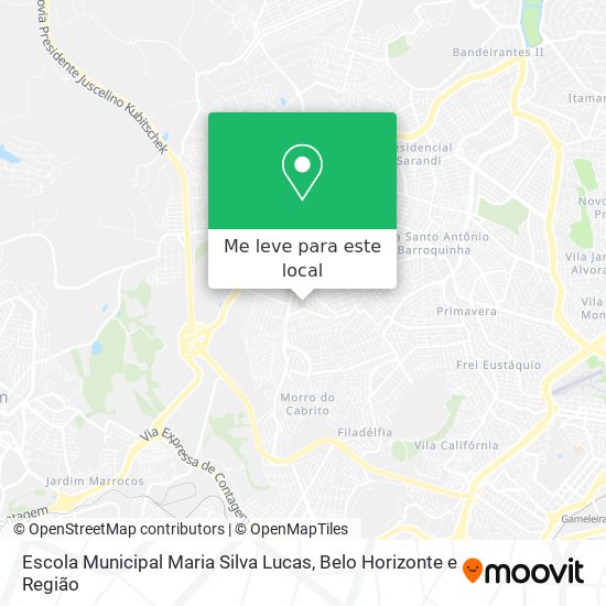 Escola Municipal Maria Silva Lucas mapa