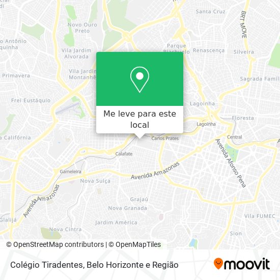 Colégio Tiradentes mapa