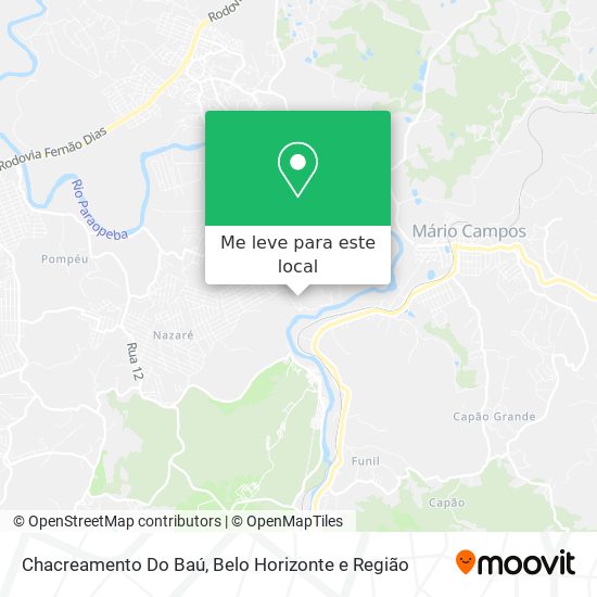 Chacreamento Do Baú mapa
