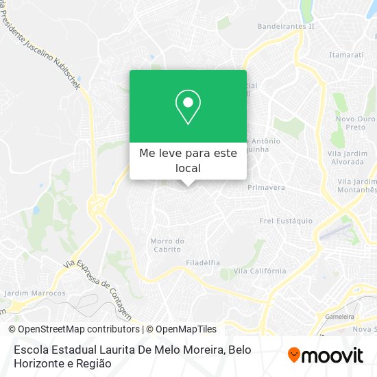 Escola Estadual Laurita De Melo Moreira mapa