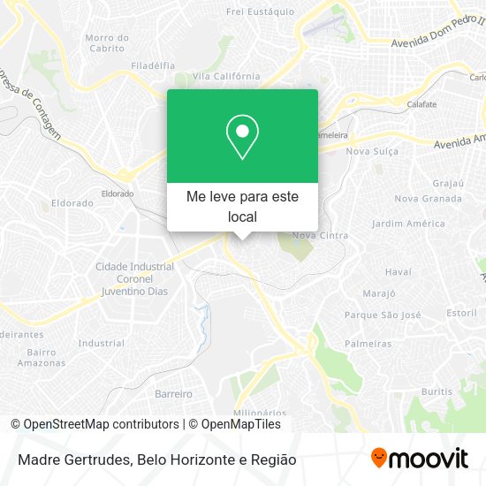 Madre Gertrudes mapa