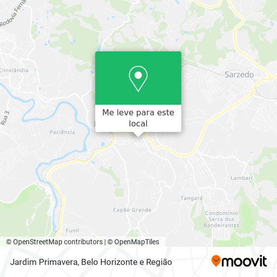 Jardim Primavera mapa