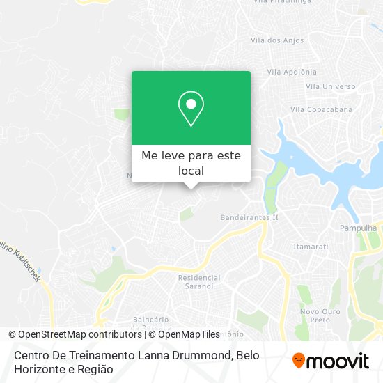 Centro De Treinamento Lanna Drummond mapa