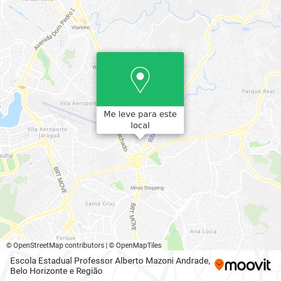 Escola Estadual Professor Alberto Mazoni Andrade mapa