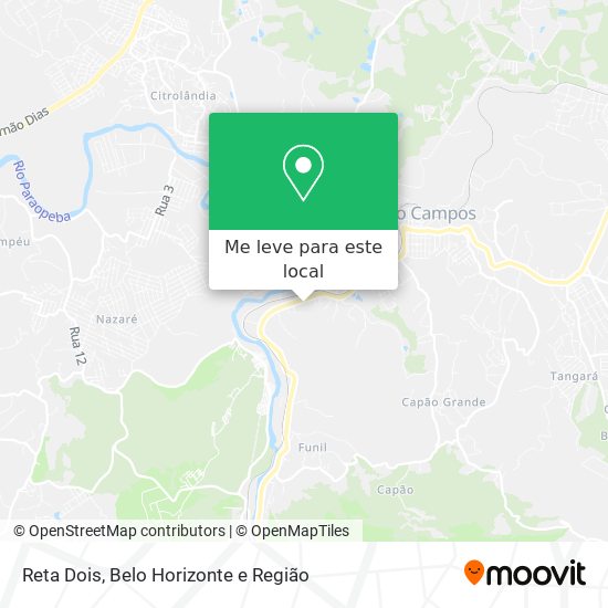 Reta Dois mapa