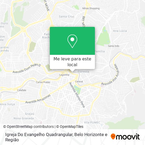 Igreja Do Evangelho Quadrangular mapa