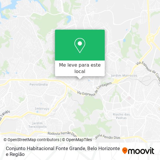 Conjunto Habitacional Fonte Grande mapa