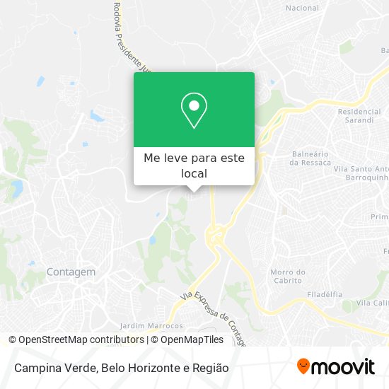 Campina Verde mapa