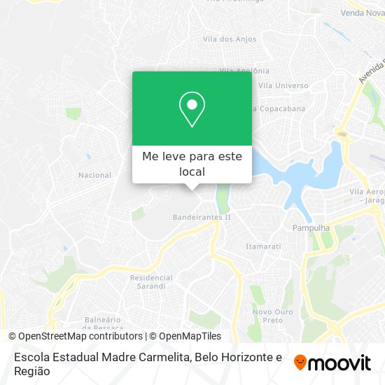 Escola Estadual Madre Carmelita mapa