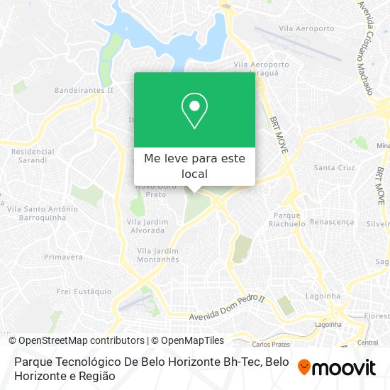 Parque Tecnológico De Belo Horizonte Bh-Tec mapa