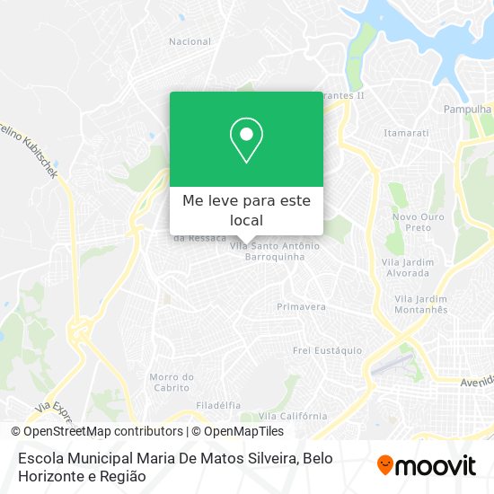 Escola Municipal Maria De Matos Silveira mapa