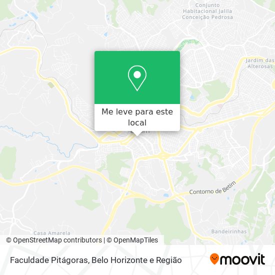Faculdade Pitágoras mapa
