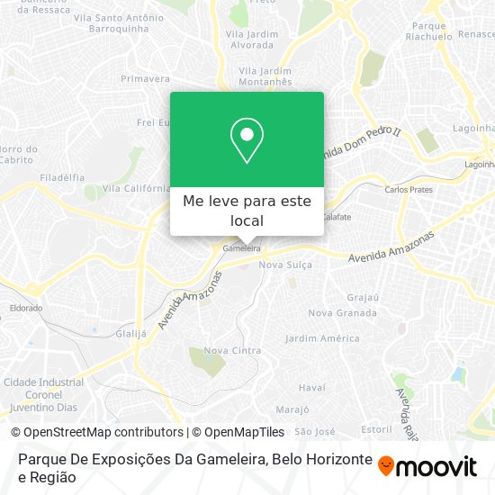 Parque De Exposições Da Gameleira mapa