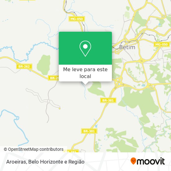 Aroeiras mapa