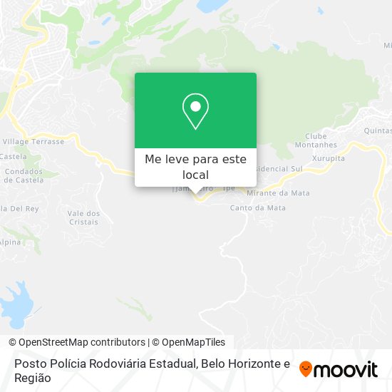 Posto Polícia Rodoviária Estadual mapa