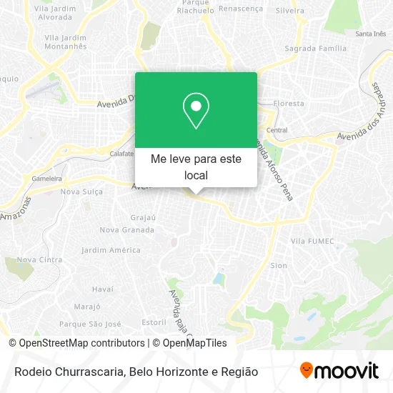 Rodeio Churrascaria mapa