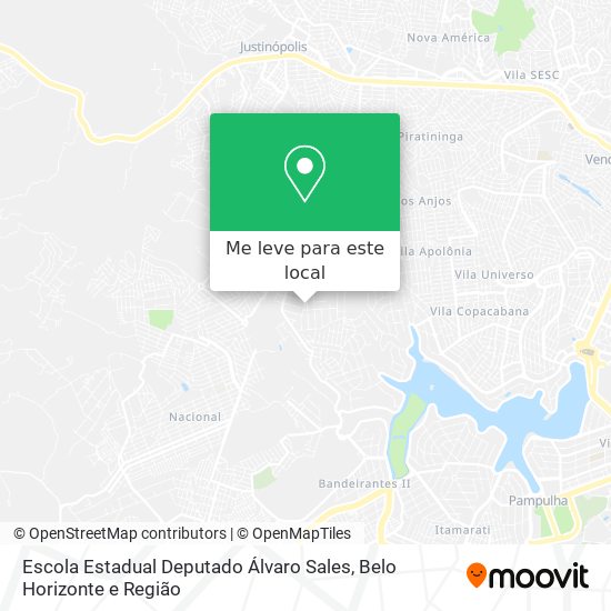 Escola Estadual Deputado Álvaro Sales mapa