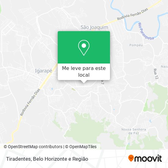 Tiradentes mapa