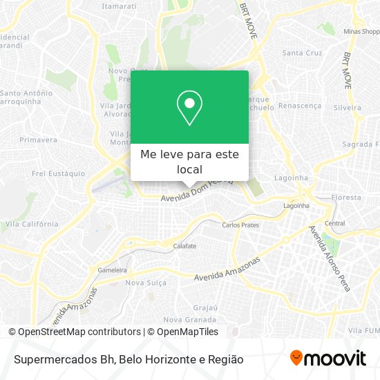 Supermercados Bh mapa