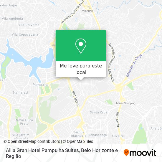 Allia Gran Hotel Pampulha Suites mapa