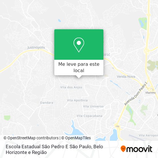 Escola Estadual São Pedro E São Paulo mapa