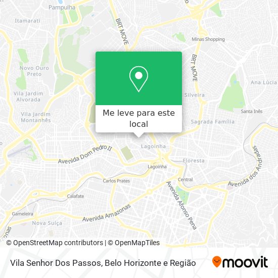 Vila Senhor Dos Passos mapa