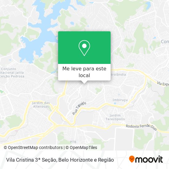 Vila Cristina 3ª Seção mapa