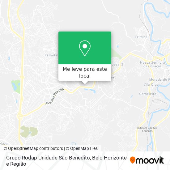 Grupo Rodap Unidade São Benedito mapa
