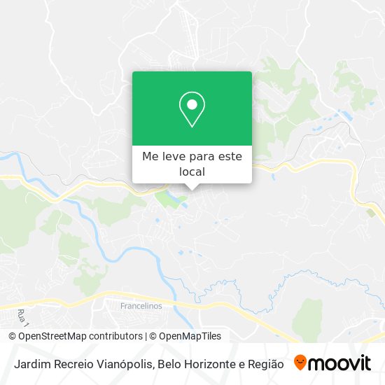 Jardim Recreio Vianópolis mapa