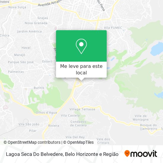 Lagoa Seca Do Belvedere mapa