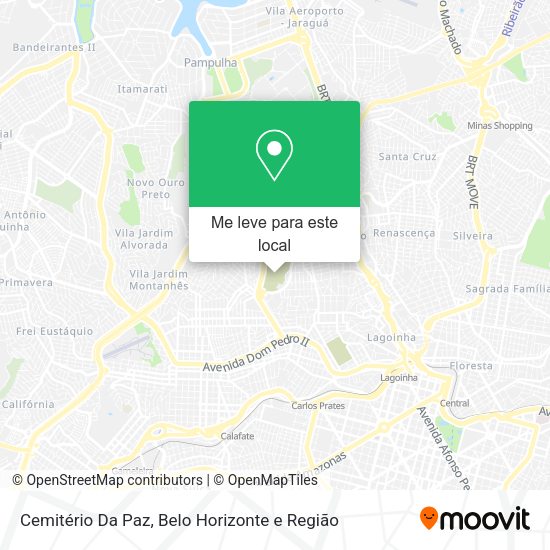 Cemitério Da Paz mapa