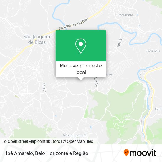 Ipê Amarelo mapa