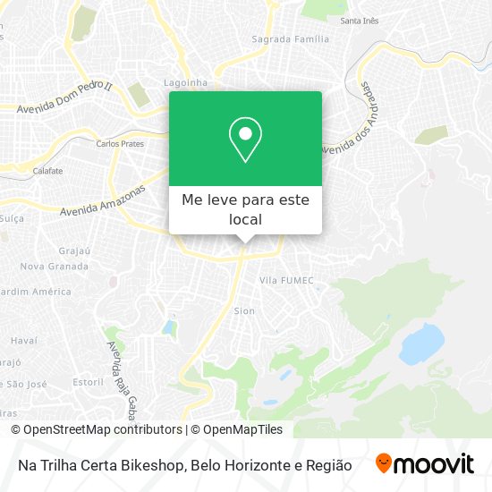 Na Trilha Certa Bikeshop mapa