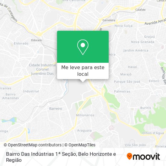 Bairro Das Indústrias 1ª Seção mapa