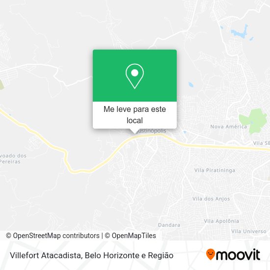 Villefort Atacadista mapa