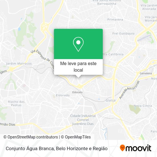 Conjunto Água Branca mapa
