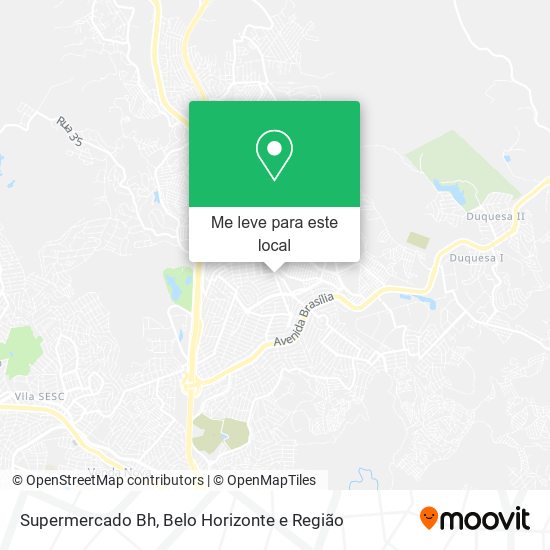 Supermercado Bh mapa