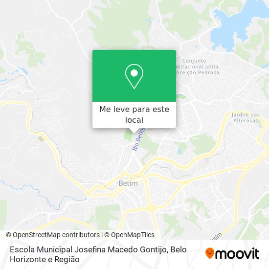 Escola Municipal Josefina Macedo Gontijo mapa