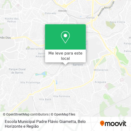 Escola Municipal Padre Flávio Giametta mapa