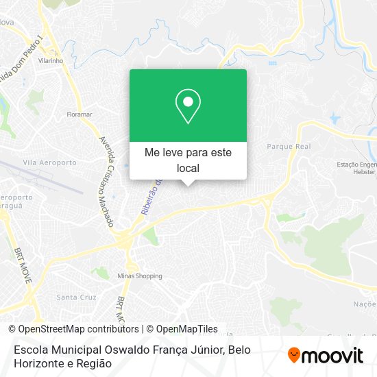 Escola Municipal Oswaldo França Júnior mapa