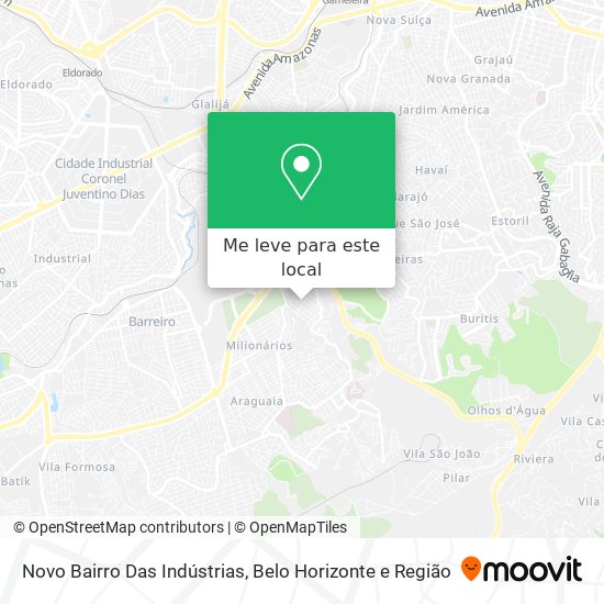 Novo Bairro Das Indústrias mapa