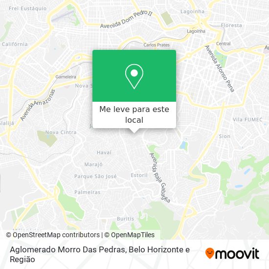 Aglomerado Morro Das Pedras mapa