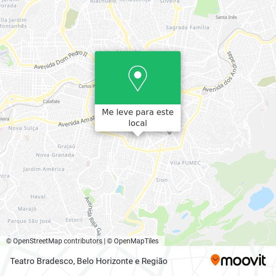 Teatro Bradesco mapa