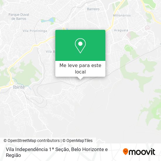 Vila Independência 1ª Seção mapa