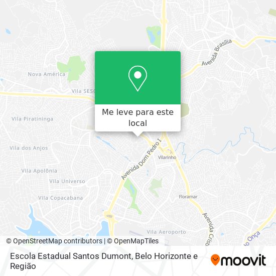 Escola Estadual Santos Dumont mapa