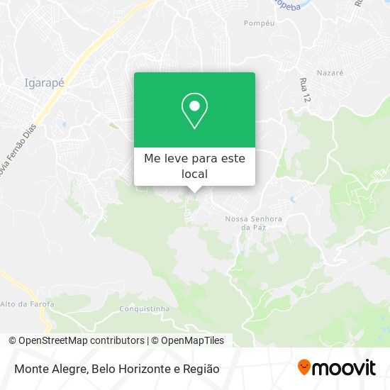 Monte Alegre mapa
