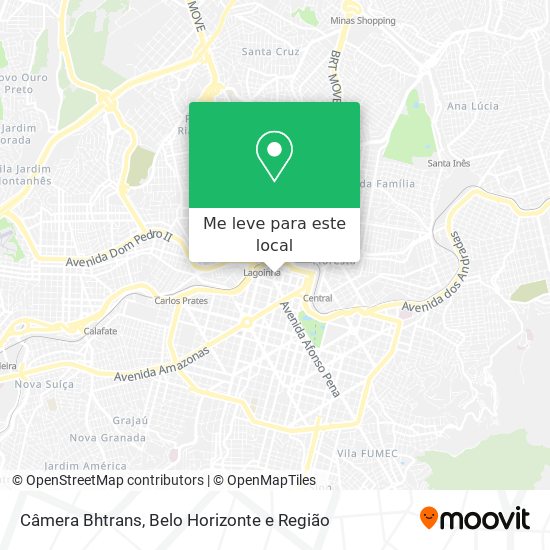 Câmera Bhtrans mapa