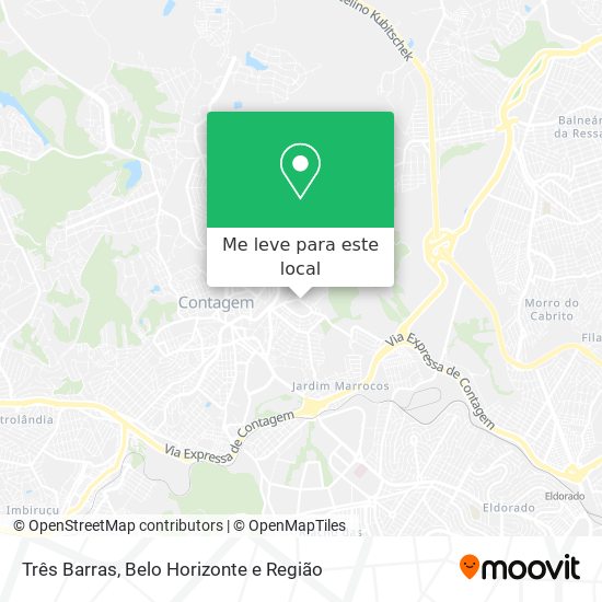 Três Barras mapa