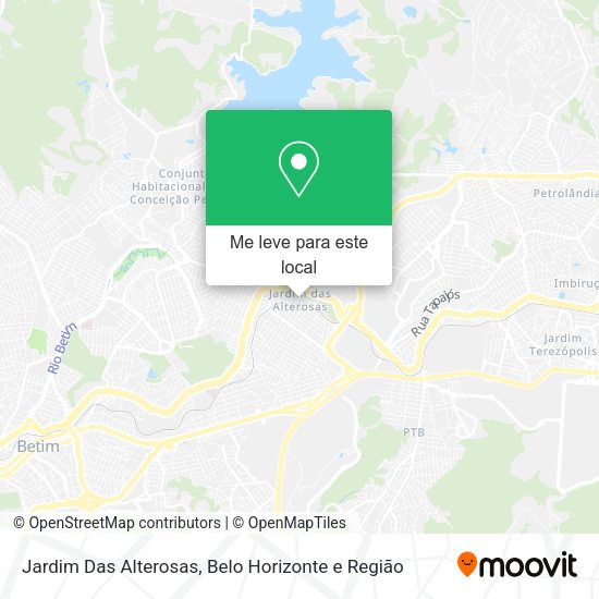 Jardim Das Alterosas mapa